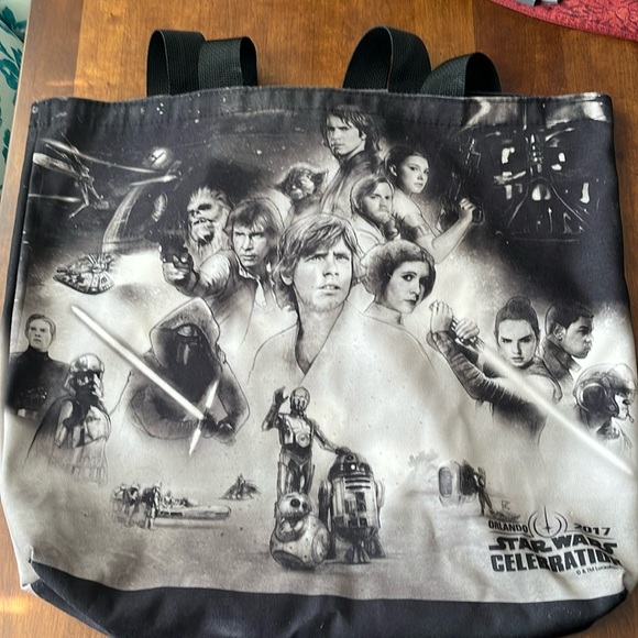 RARE Convention Exclusive 2017 Star Wars Celebration 2017 Tote Bag w/zip pocket - Picture 1 of 12